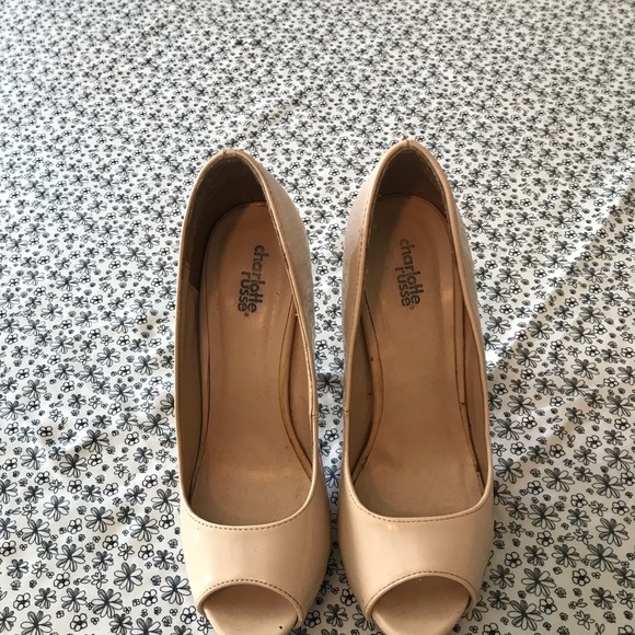 Neutral open toe high heels - Picture 2 of 4